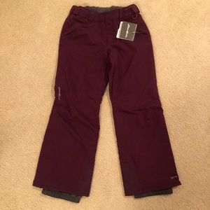 Eddie Bauer Dark Plum Powder Search Insulated Ski Pants - NWT